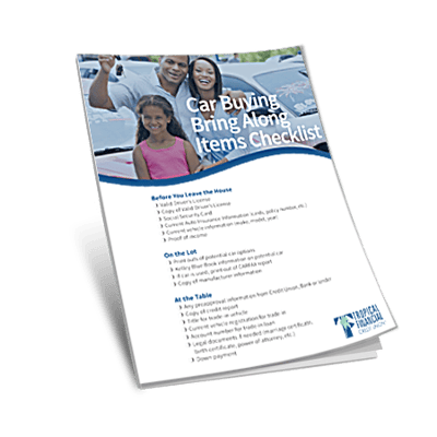 Car Buying Bring Along Items Car Buying Bring Along Items