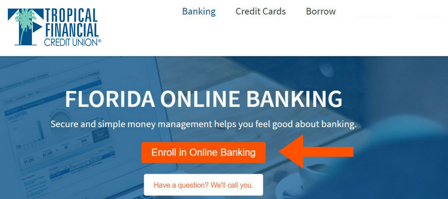 Enrolling for online banking
