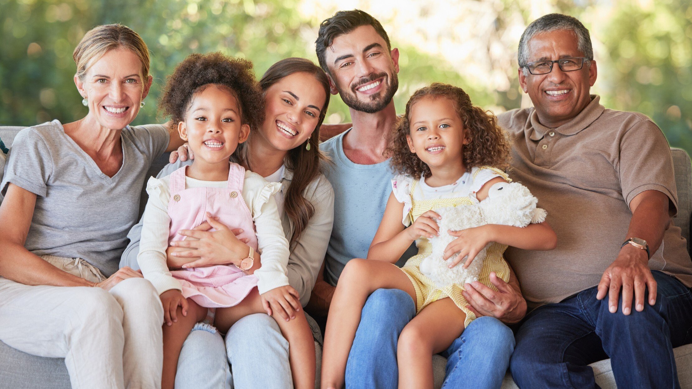 large happy family