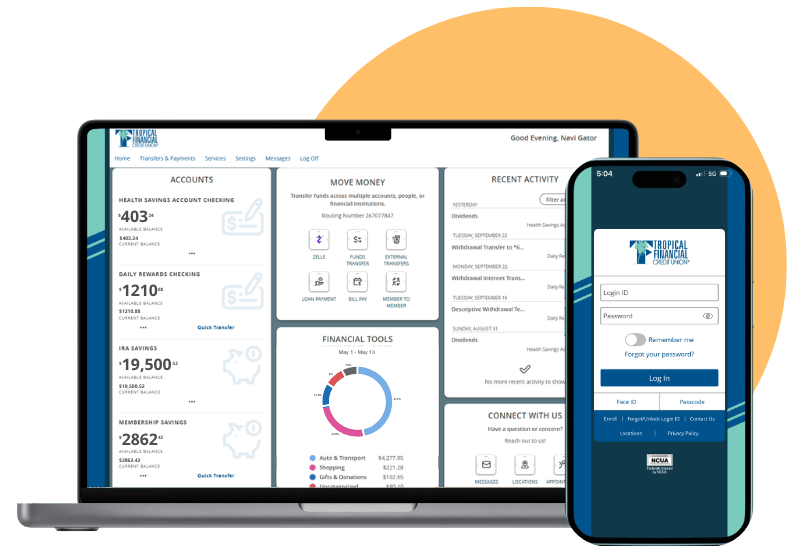 Optimization Assets - Digital Banking - Laptop and phone