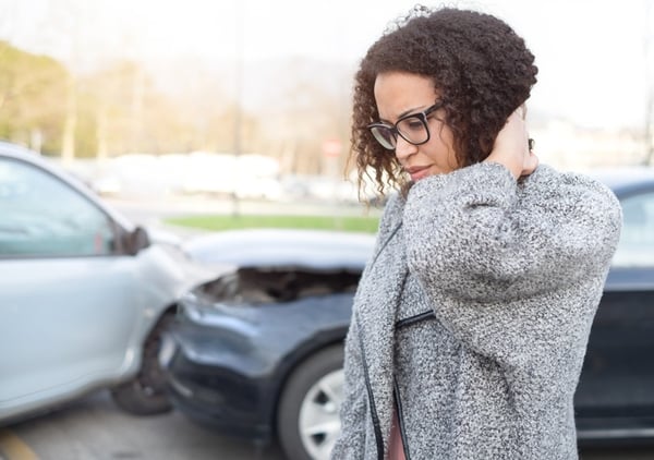 Woman in car accident