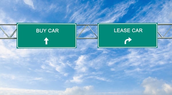 road signs that read buy or lease