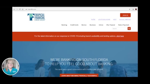 Enroll in Tropical Financial's Online Banking