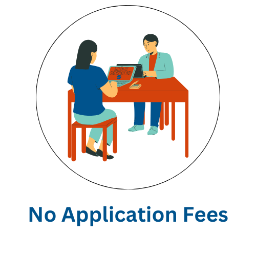 No Application Fees ICON